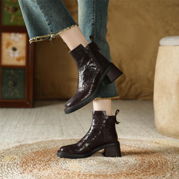 Exquisite Handmade Leather Women's Shoes: Luxury and Elegance(E6haodianA201-2)