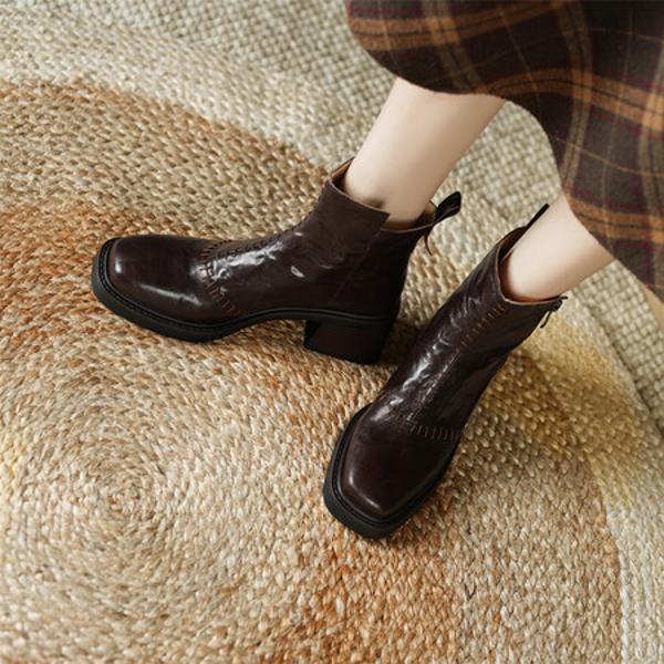 Exquisite Handmade Leather Women's Shoes: Luxury and Elegance(E6haodianA201-2)