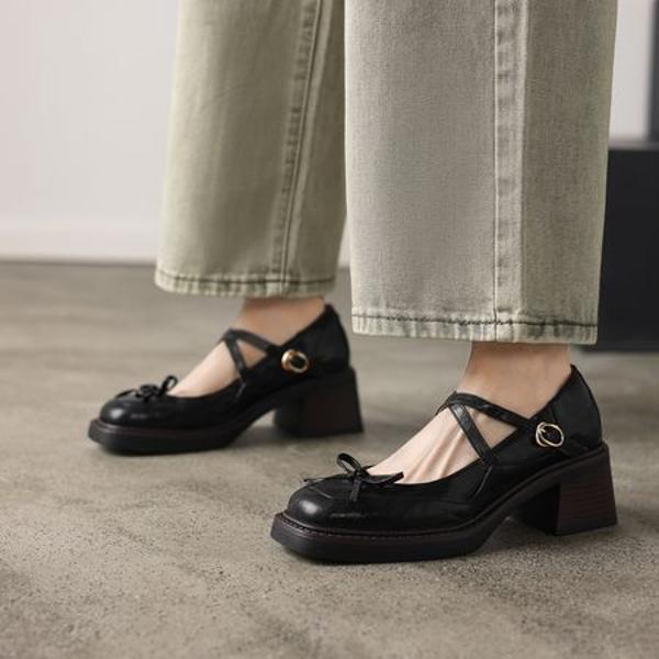 Elegant Handmade Leather Women's Shoes: Luxury Craftsmanship Unmatched(E6haodianA100-5)