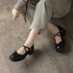 Elegant Handmade Leather Women's Shoes: Luxury Craftsmanship Unmatched(E6haodianA100-5)