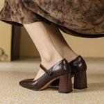 Elegant Handcrafted Leather Women's Shoes: A Blend of Luxury and Artistry(E6haodianA1010-1)