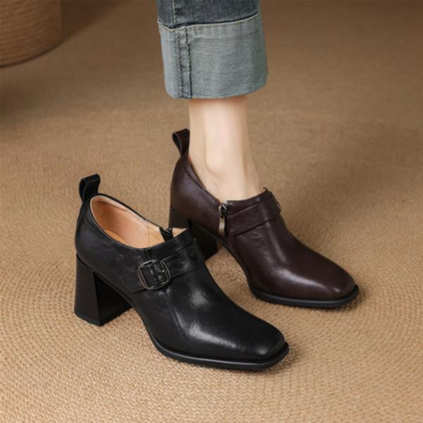 Handcrafted Genuine Leather Women's Shoes - Elegant, Luxurious, Artisanal Quality(E6haodianX660-2)