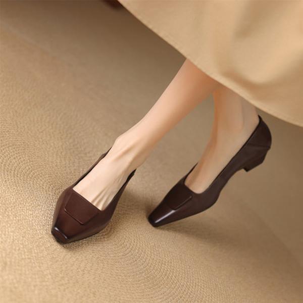 Exquisite Handcrafted Leather Women’s Shoes: Luxurious Elegance and Superior Craftsmanship(E6haodianD525-2)