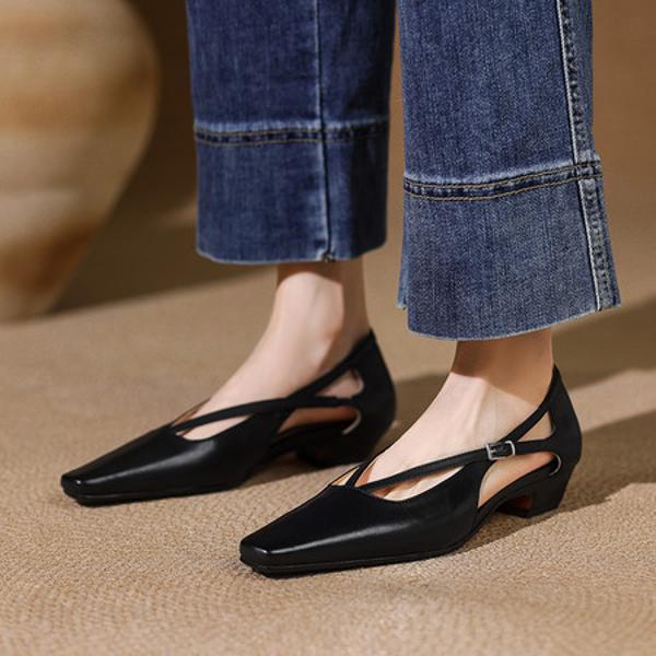 Exquisite Handmade Leather Women’s Shoes: Luxury Craftsmanship(E6haodianD565-3)