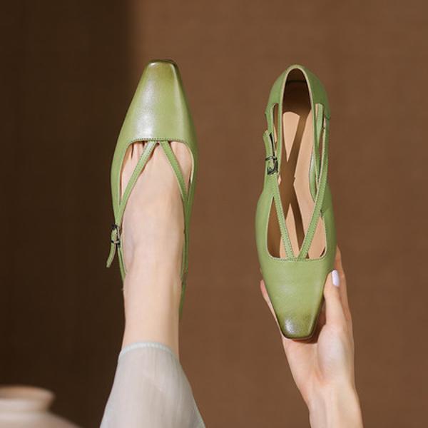 Exquisite Handmade Leather Women’s Shoes: Luxury Craftsmanship(E6haodianD565-3)