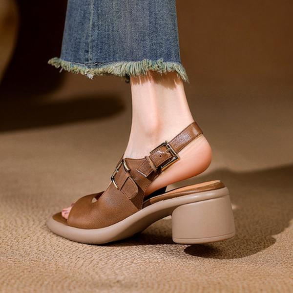 Handcrafted Luxury Leather Women's Shoes: Elegant Craftsmanship & Quality(E6haodianC233)