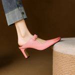 Handcrafted Luxury Leather Women's Shoes: Elegant Craftsmanship(E6haodian107-2)