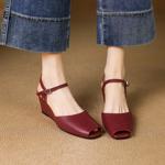 Elegant Handcrafted Genuine Leather Women’s Shoes: A Luxurious Quality Craftsmanship(E6haodiana108-1-1)