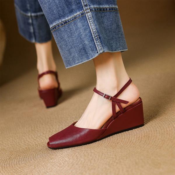 Elegant Handcrafted Genuine Leather Women’s Shoes: A Luxurious Quality Craftsmanship(E6haodiana108-1-1)