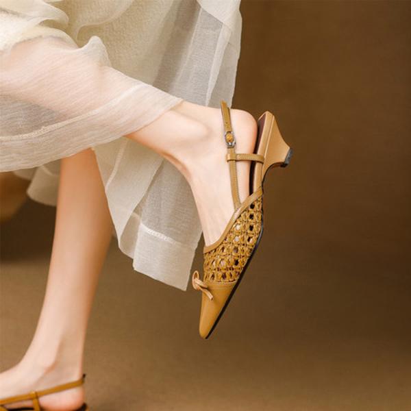 Handcrafted Luxury Leather Women's Shoes - Elegance Redefined(E6haodian569-5)