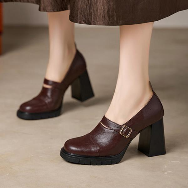 Handcrafted Luxury Leather Women's Shoes: Elegance in Every Stitch(E6haodianAX606-6)