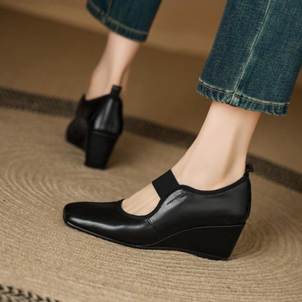 Elegant Handmade Leather Women's Shoes of Luxury Quality(E6haodianS313)