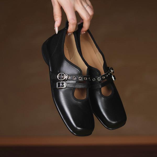 Exquisite Handcrafted Leather Women's Shoes: Luxurious Elegance(E6haodianS310-1-1)