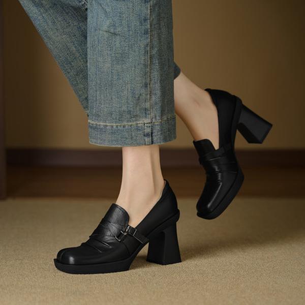 Exquisite Handmade Leather Women's Shoes for Luxurious Elegance(E6haodianH005)