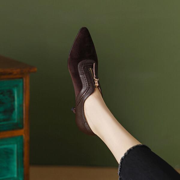 Luxurious Handcrafted Leather Women's Shoes: Exquisite Quality & Craftsmanship(Easn20181056)