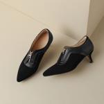 Luxurious Handcrafted Leather Women's Shoes: Exquisite Quality & Craftsmanship(Easn20181056)