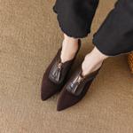 Luxurious Handcrafted Leather Women's Shoes: Exquisite Quality & Craftsmanship(Easn20181056)