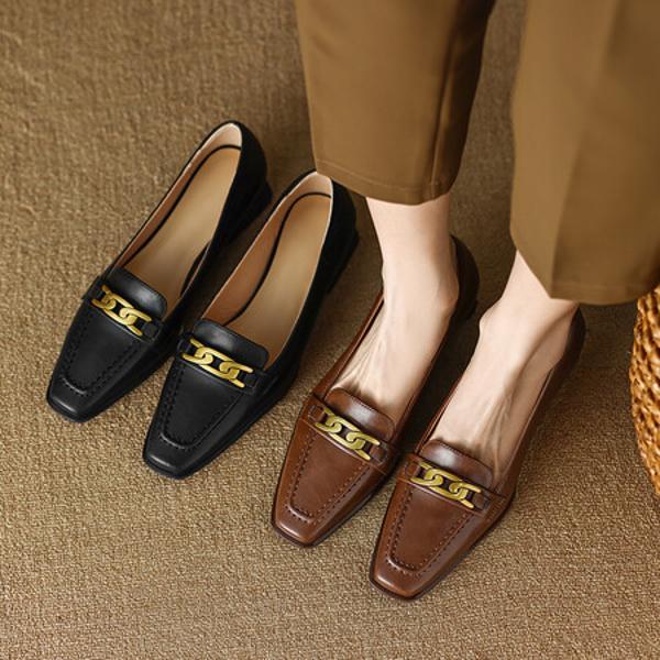 Elegant Handmade Leather Women’s Shoes - Luxe Craftsmanship(Easn20181071)