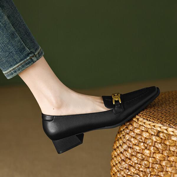 Elegant Handmade Leather Women’s Shoes - Luxe Craftsmanship(Easn20181071)