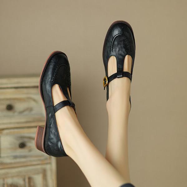 Handcrafted Genuine Leather Women's Shoes - Luxe Elegance(Easn20181211)