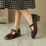 Handcrafted Genuine Leather Women's Shoes - Luxe Elegance(Easn20181211)