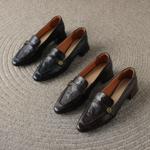 Exquisite Handmade Leather Women's Shoes: Luxurious Elegance(Easn20181205)