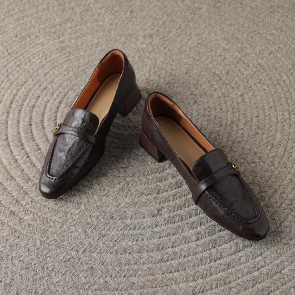 Exquisite Handmade Leather Women's Shoes: Luxurious Elegance(Easn20181205)