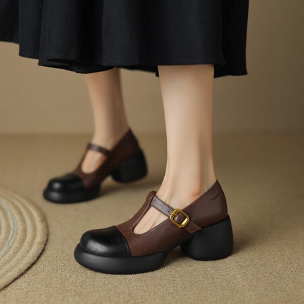 Exquisite Handmade Leather Women's Shoes: Elegance in Every Stitch(Easn20181273)