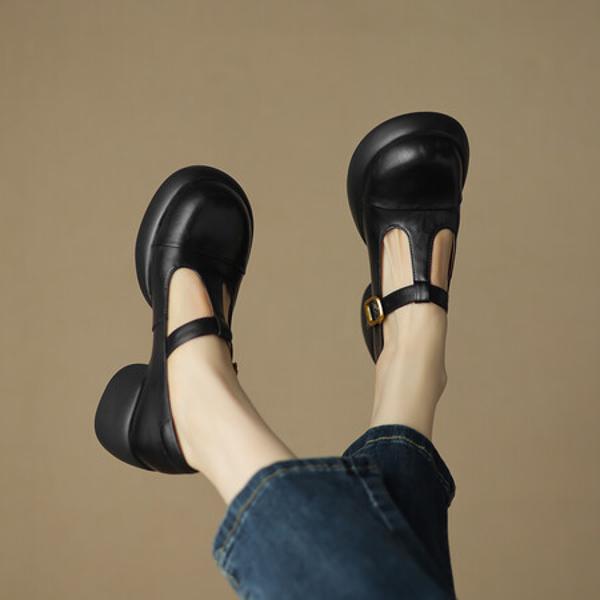 Exquisite Handmade Leather Women's Shoes: Elegance in Every Stitch(Easn20181273)