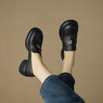 Handcrafted Luxury Genuine Leather Women's Shoes - Elegant Artistry & Quality(Easn20181275)