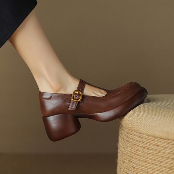 Handcrafted Luxury Leather Women's Shoes: Elegance in Every Detail(Easn20181272)