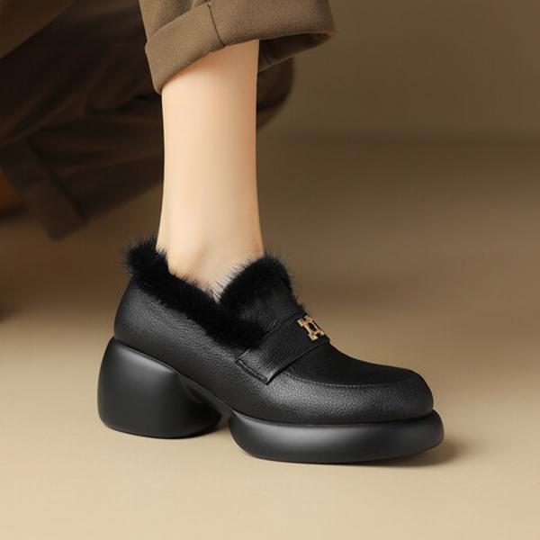 Handcrafted Genuine Leather Women's Shoes: Luxurious Elegance(Easn20181383)