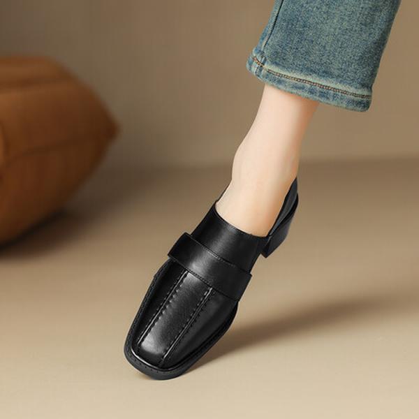 Handcrafted Luxury Leather Women’s Shoes with Exquisite Craftsmanship(Easn20181370)