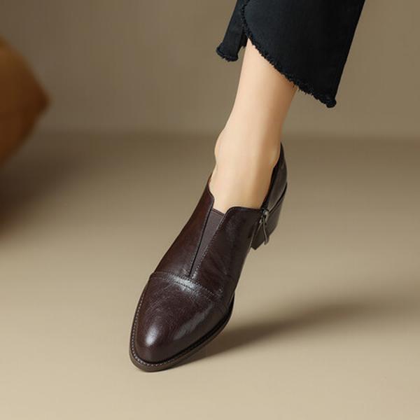 Handcrafted Leather Women's Shoes: Luxury and Elegance(Easn20181380)