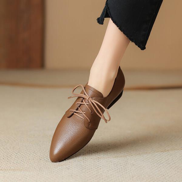 Elegant Handmade Leather Women's Shoes of Luxury Craftsmanship(Easn20181393)