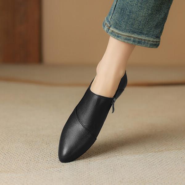 Exquisite Handcrafted Leather Shoes for Elegant Women(Easn20181392)