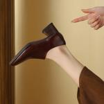 Handcrafted Leather Women's Shoes: Luxurious Elegance(Easn20181502)