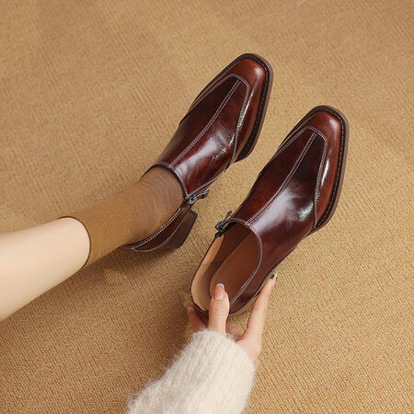 Handcrafted Luxury Leather Women’s Shoes: Elegance Redefined(Easn20181505)