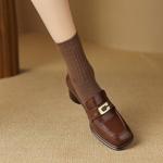 Elegant Handmade Leather Women's Shoes: Artisanal Luxury(Easn20181523)