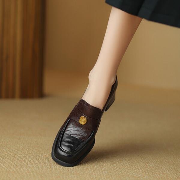 Exquisite Handmade Leather Women's Shoes: Luxury Craftsmanship and Elegance(Easn20181552)