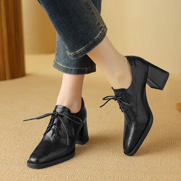 Exquisite Handcrafted Leather Women’s Shoes: Luxurious Elegance(Easn20181395)