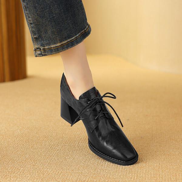 Exquisite Handcrafted Leather Women’s Shoes: Luxurious Elegance(Easn20181395)