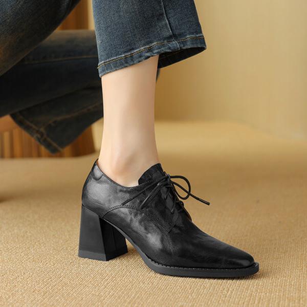 Exquisite Handcrafted Leather Women’s Shoes: Luxurious Elegance(Easn20181395)