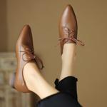 Exquisite Handcrafted Leather Women's Shoes: Timeless Elegance & Luxury(Easn20181558)