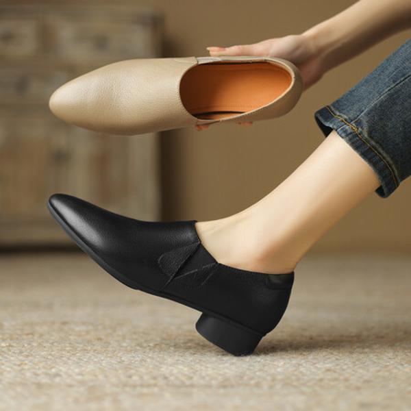 Luxurious Handcrafted Leather Women's Shoes: Elegant Craftsmanship(Easn20181557)