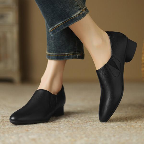 Luxurious Handcrafted Leather Women's Shoes: Elegant Craftsmanship(Easn20181557)