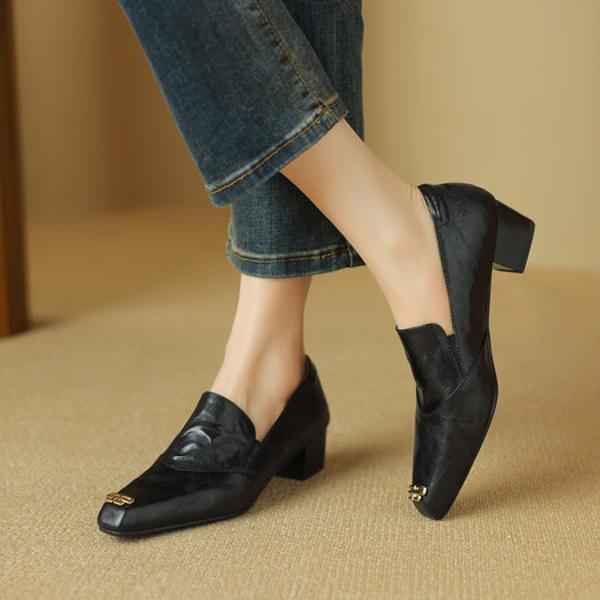 Handcrafted Leather Women's Shoes: Luxury & Elegance(Easn20181529)