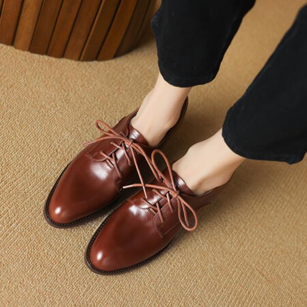 Handcrafted Leather Women's Shoes: Luxurious Elegance & Quality(Easn20181533)