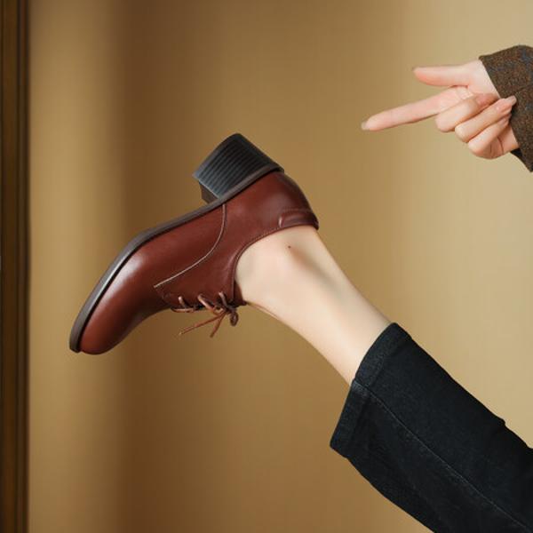 Handcrafted Leather Women's Shoes: Luxurious Elegance & Quality(Easn20181533)