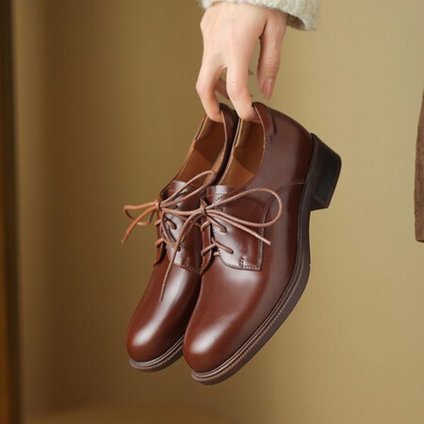 Handcrafted Genuine Leather Women's Shoes: Luxurious Elegance Unveiled(Easn20181536)